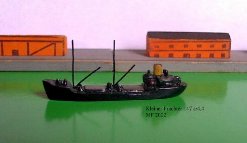 Freighter "Kleiner Frachterdampfer" / "Kleiner Tanker" black (1 p.) GER 1936 Wiking